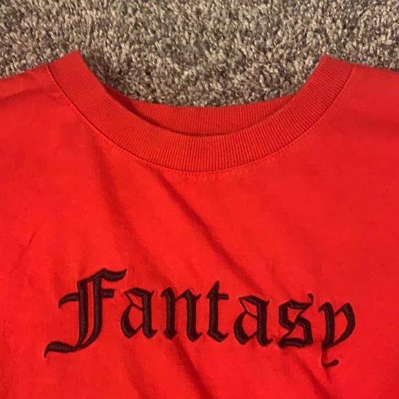 F21 red graphic top - Picture 4 of 6